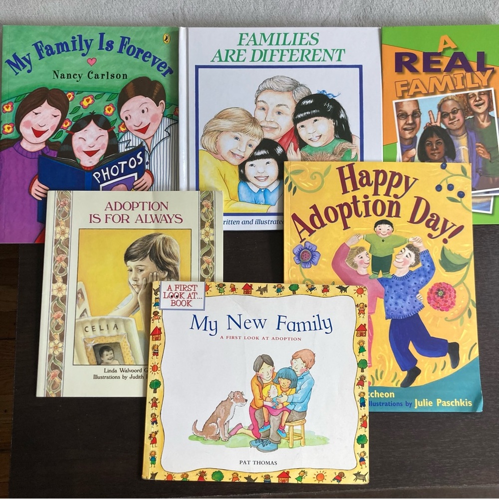 6 adoption books 👨‍👩‍👧